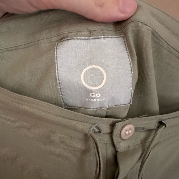 GO by Go Silk Sage Trousers Size L - Picture 11 of 11